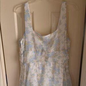 Altar'd State Blue and Yellow Floral Dress